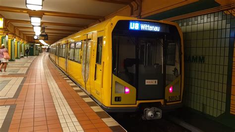 U Bahn Berlin Mitfahrt im H97 auf der U8 von Schönleinstraße bis