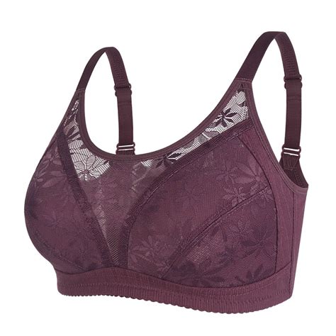 LEEy World Plus Size Lingerie Women S Minimizer Plus Size Bra Full