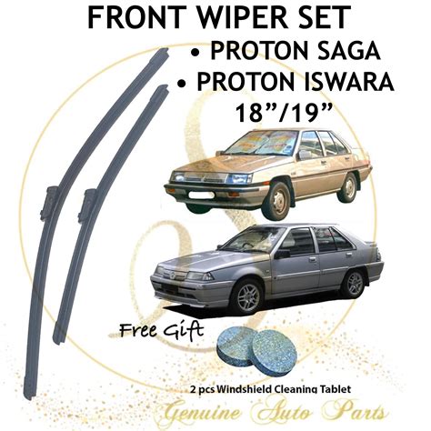 PROTON SAGA ISWARA JAPAN TECHNOLOGY WIPER BLADE SET 18 19 FREE