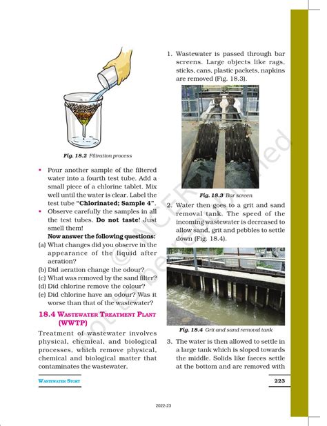 Ncert Book For Class Science Chapter Wastewater Story Indcareer