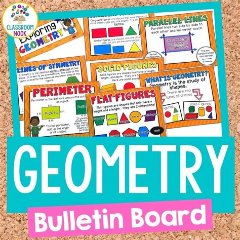 Geometry Bulletin Board- 2D & 3D Shapes, Symmetry, Parallel Lines ...