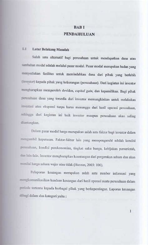 Analisis Pengaruh Komponen Informasi Arus Kas Dan Laba Akuntansi