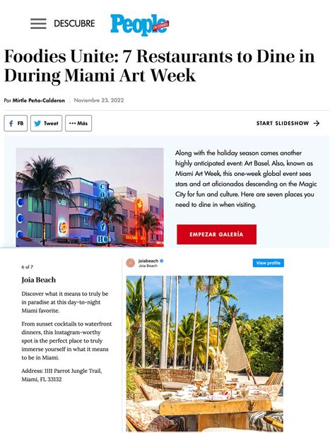 People en Espanol - November 2022 - Foodies Unite: 7 Restaurants to