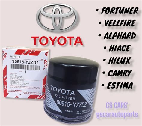 Toyota Oil Filter Toyota Alphard Camry Estima Fortuner Hiace