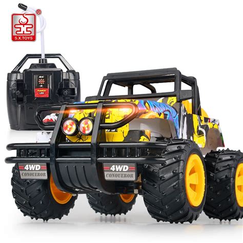 S.X.TOYS 1:14 RC Car 2.4G High Speed Graffiti Cars Rock Rover Powerful ...