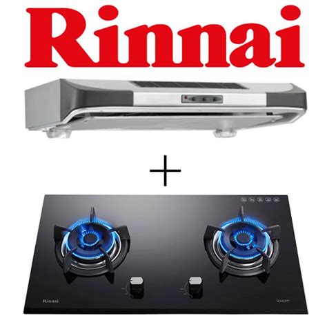 RINNAI RH 90ERi 90CM SLIMLINE HOOD RINNAI RB 72G 2 BURNER HYPER FLAME