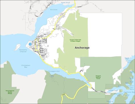 Anchorage Map [Alaska] - GIS Geography