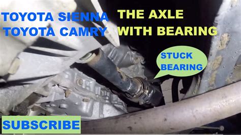 How To Replace Passange Side Axle Shaft With Bearing On Toyota