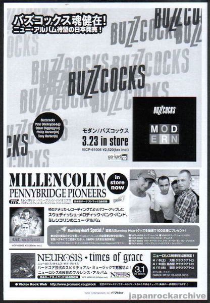 Buzzcocks 200004 Modern Japan Album Promo Ad Japan Rock Archive