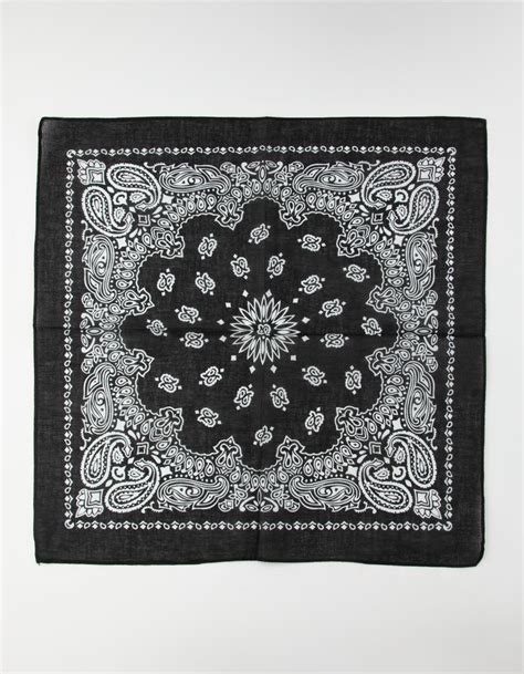 Black Paisley Bandana - BLACK | Tillys | Paisley, Bandana, Sewing crafts