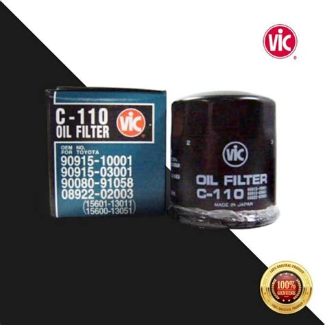 Original Vic C Oil Filter Toyota Multicab Altis Corolla Oil