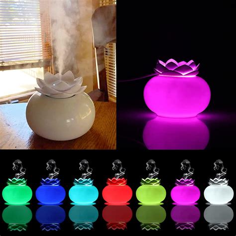 Yjy Lotus Ceramic Essential Oil Diffuser Usb Aromatherapy Humidifier