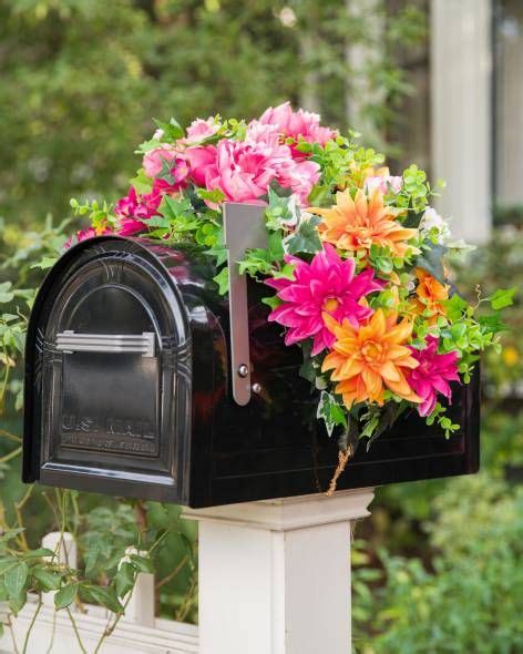 Mailbox Swag Spring Mailbox Decor Mailbox Flowers Mailbox Decor