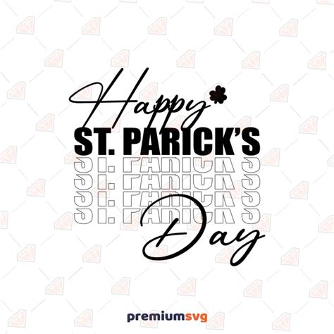 Happy St Patricks Day Svg Cut File Instant Download Premiumsvg