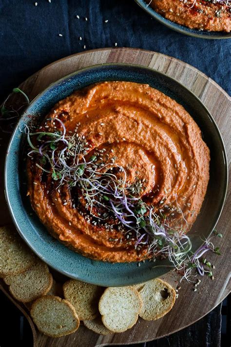 Roasted Red Pepper Hummus Pick Up Limes