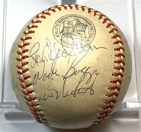 S Team Signed Red Sox Ball Wade Boggs Property Room