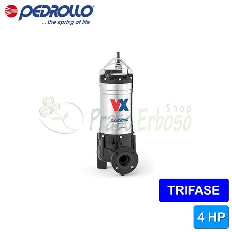 Vx Electric Pump Vortex Sewage Three Phase Pedrollo