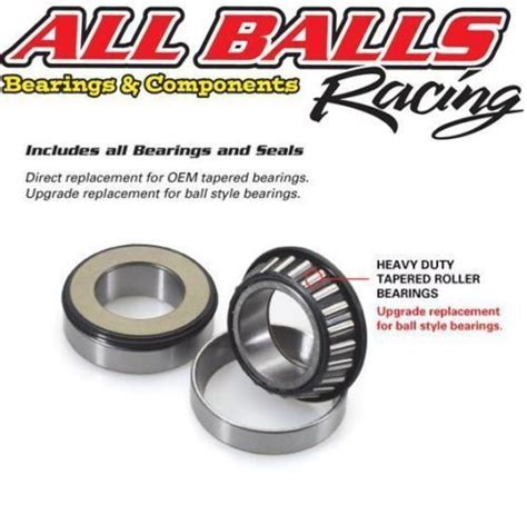 Steering Bearings And Seals Kit For Yamaha Mt By Allballs Racing