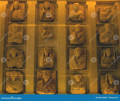 Artifacts Of Marble Stone Carving In The Museum Of Egyptian Antiquities ...