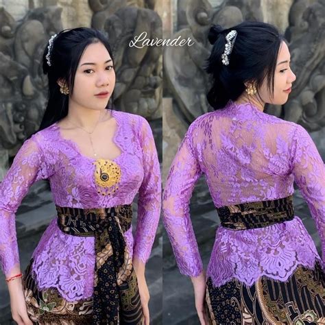 Jual Hot Sale Kebaya Bali Jadi Brokat Semi Prancis Metalik Kebaya