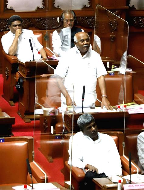 Newly Elected Deputy Council Chairman Mk Pranesh During Council Session