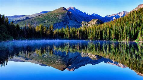 Bear Lake Rocky Mountain National Park Colorado Mountain Water Hd