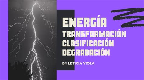 LA ENERGÍA transformación clasificación y degradación YouTube