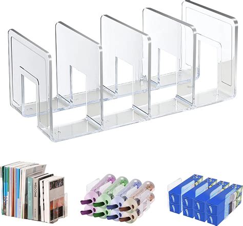 Marte Vanci 4 Slots Acrylic Magazine Holder Desktop File Sorter