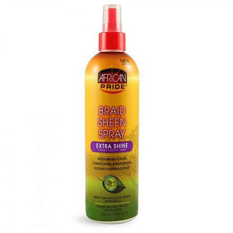 African Pride Braid Sheen Spray Extra Shine 12oz