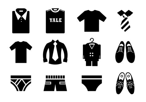 Male Clothing Vector Icon Pack 56837 Vector Art At Vecteezy