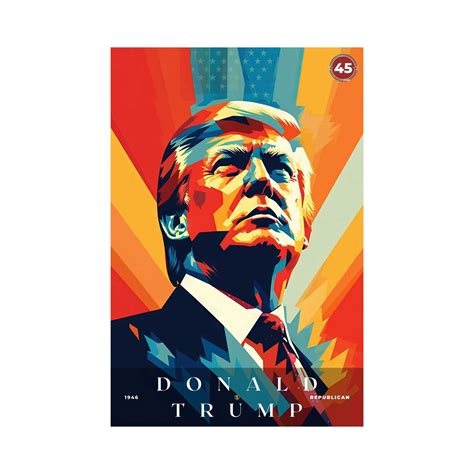 Donald Trump Poster, US President Print, Office Poster, Home Decor | S1 ...