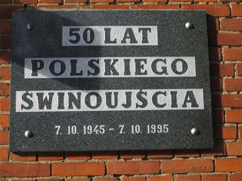 Winouj Cie Tablica Pami Tkowa Lat Polskiego Winouj Cia