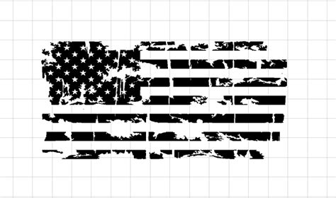 American Flag Silhouette SVG