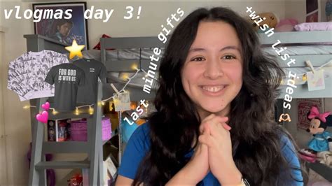 Vlogmas Day 3 Last Minute T Ideas Christmas Wishlist Ideas 🛍️🫶🏻