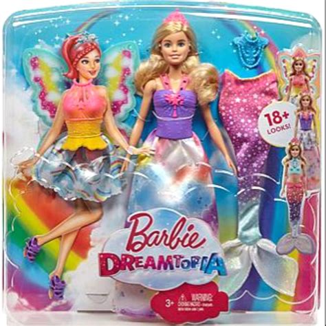 Barbie Dreamtopia Rainbow Cove Fairytale Dress Up Set Blonde Shopee Singapore
