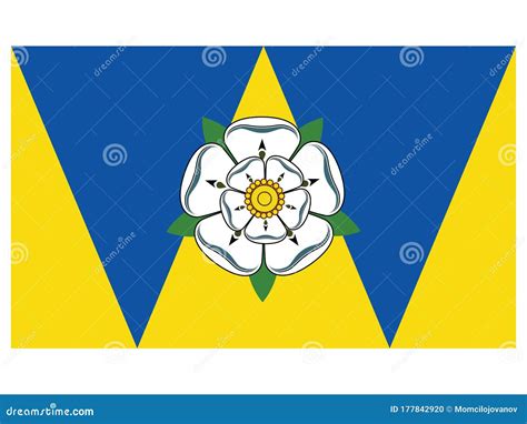 County Flag of West Yorkshire, England Stock Vector - Illustration of ...