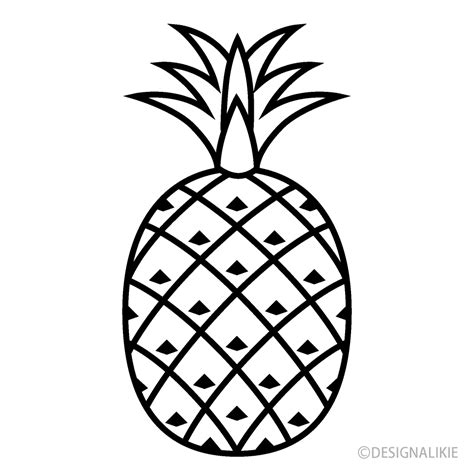 Pineapple Clipart Black And White Pineapple Black And White