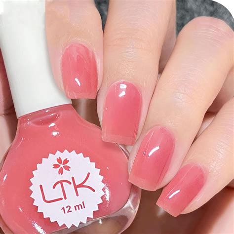 KAYZON Jelly Nail Polish Nude Pink Ml Quick Dry Long Lasting Low