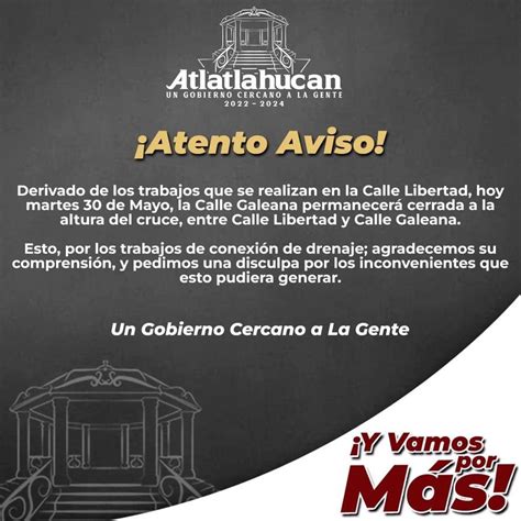 Atento Aviso Ayuntamiento De Atlatlahucan