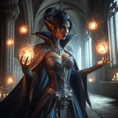 Dark Elf, Mage by Picknikker on DeviantArt