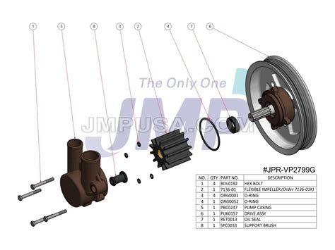 Jpr Vp2799g Jmp Marine Volvo Penta Replacement Gasoline Engine Cooling