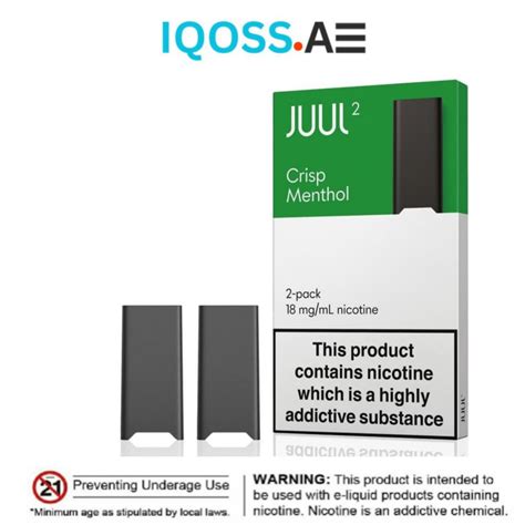 Juul 2 Crisp Menthol Pods In Dubai