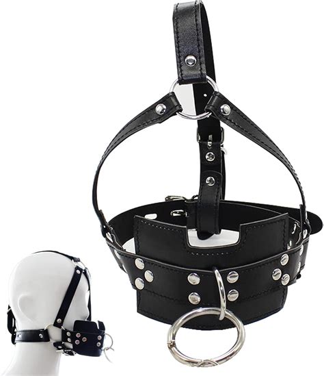 Bdsmyou Sm Bondage Maske Mit Knebel Mund Extrem Silikon Dildo Ball Gag Einstellbar Fetisch Maske