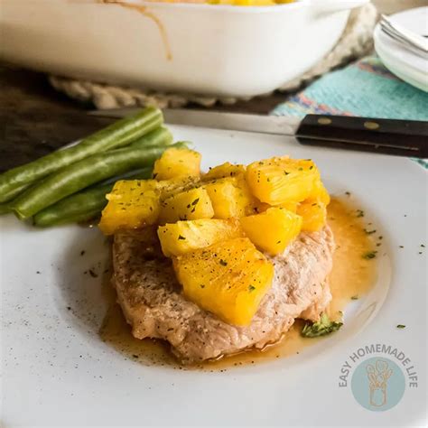 Pineapple Teriyaki Pork Chops