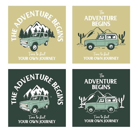 Premium Vector Vintage Hipster Jeep Adventure Tshirt Design