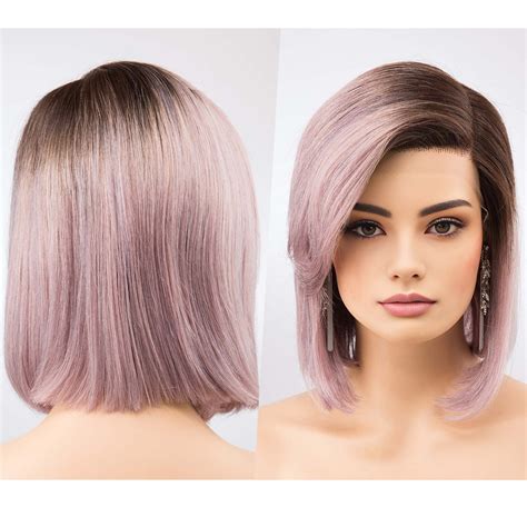 Light Purple Wig Lilic Lace Front Wig Lavender Hair Color Wig Etsy