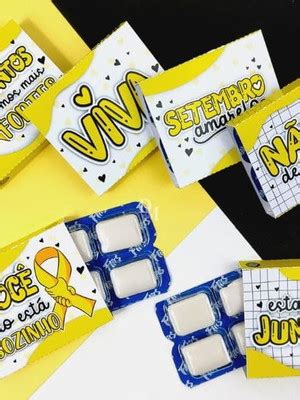 Chiclete Setembro Amarelo Compre Produtos Personalizados No Elo