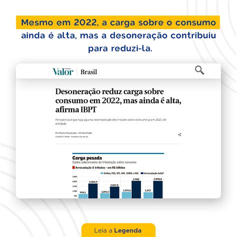 Mesmo em 2022 a carga sobre o consumo ainda é alta mas a desoneração