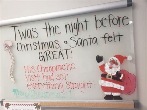 Twas The Night Before Christmas Santa Felt Great Chiropractic