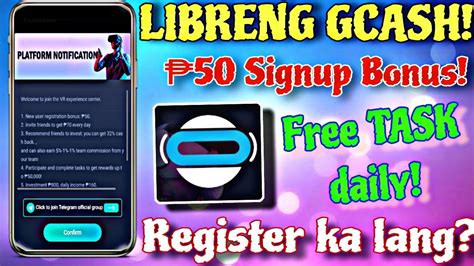 FREE GCASH 50 SIGNUP BONUS PLUS 5 DAILY AND FREE TASK REGISTER KA